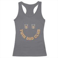 Twin Dad Club Racerback Tank Top Funny Father Of Twins Fathers Day Gift