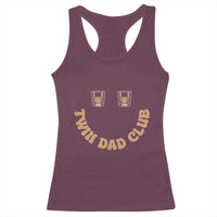 Twin Dad Club Racerback Tank Top Funny Father Of Twins Fathers Day Gift