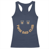 Twin Dad Club Racerback Tank Top Funny Father Of Twins Fathers Day Gift