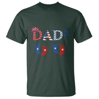 Patriotic Twin Dad American Flag T Shirt Father Of Twins USA Gift