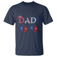 Patriotic Twin Dad American Flag T Shirt Father Of Twins USA Gift