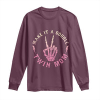 Twin Mom Long Sleeve Shirt Make It A Double Expecting Twins Mothers Day