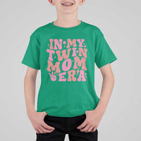 In My Twin Mom Era T Shirt For Kid Funny Mama Twin Pregnancy Announcement
