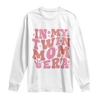 In My Twin Mom Era Long Sleeve Shirt Funny Mama Twin Pregnancy Announcement