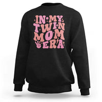 In My Twin Mom Era Sweatshirt Funny Mama Twin Pregnancy Announcement