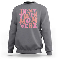 In My Twin Mom Era Sweatshirt Funny Mama Twin Pregnancy Announcement