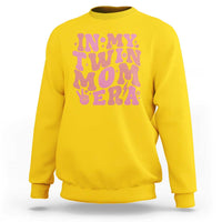 In My Twin Mom Era Sweatshirt Funny Mama Twin Pregnancy Announcement