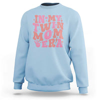 In My Twin Mom Era Sweatshirt Funny Mama Twin Pregnancy Announcement