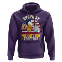 Patriotic Our First Fathers Day Together Hoodie Gift For New Dad