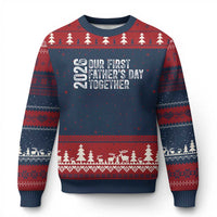 Our First Fathers Day Together 2026 Ugly Christmas Sweater New Dad Gift