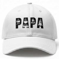Camping Papa Baseball Cap Camper Dad Fathers Day Gift