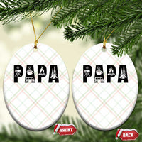 Camping Papa Ceramic Ornament Camper Dad Fathers Day Gift