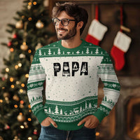Camping Papa Ugly Christmas Sweater Camper Dad Fathers Day Gift