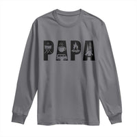 Camping Papa Long Sleeve Shirt Camper Dad Fathers Day Gift