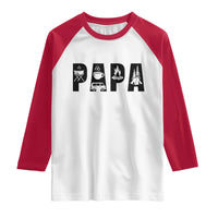 Camping Papa Raglan Shirt Camper Dad Fathers Day Gift