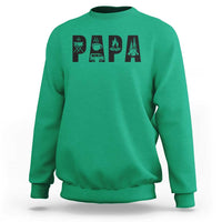 Camping Papa Sweatshirt Camper Dad Fathers Day Gift