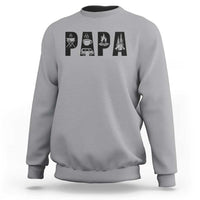 Camping Papa Sweatshirt Camper Dad Fathers Day Gift