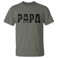 Camping Papa T Shirt Camper Dad Fathers Day Gift