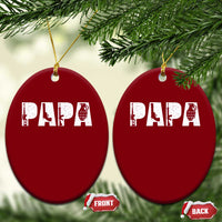 Proud Hunter Dad Ceramic Ornament Funny Hunting Lifestyle Fathers Day Gift