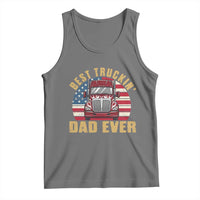 Best Truckin Dad Ever Tank Top Funny Driver Fathers Day Gift