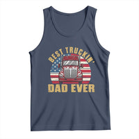 Best Truckin Dad Ever Tank Top Funny Driver Fathers Day Gift