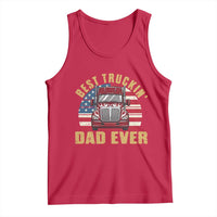 Best Truckin Dad Ever Tank Top Funny Driver Fathers Day Gift