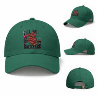 Bourbon And Cigar Lover Baseball Cap I Will Be In The Backyard