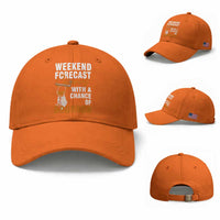 Weekend Forecast Cigars And Bourbon Baseball Cap Gift For Women