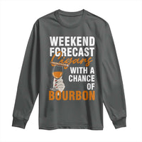 Weekend Forecast Cigars And Bourbon Long Sleeve Shirt Gift For Women - Wonder Print Shop