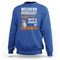 Weekend Forecast Cigars And Bourbon Sweatshirt Gift For Women - Wonder Print Shop