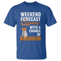 Weekend Forecast Cigars And Bourbon T Shirt Gift For Women - Wonder Print Shop