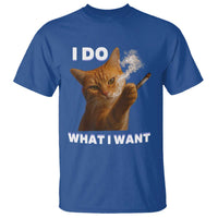 Funny Smoking Cat T Shirt I Do What I Want Sarcastic Cats Meme - Wonder Print Shop