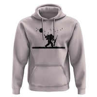 Bigfoot Hunting With Rifle Hoodie Funny Outdoor Hunter Gift - Wonder Print Shop