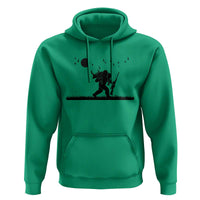 Bigfoot Hunting With Rifle Hoodie Funny Outdoor Hunter Gift - Wonder Print Shop