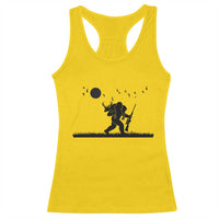 Bigfoot Hunting With Rifle Racerback Tank Top Funny Outdoor Hunter Gift - Wonder Print Shop