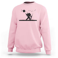 Bigfoot Hunting With Rifle Sweatshirt Funny Outdoor Hunter Gift - Wonder Print Shop