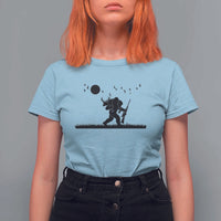 Bigfoot Hunting With Rifle T Shirt For Women Funny Outdoor Hunter Gift - Wonder Print Shop