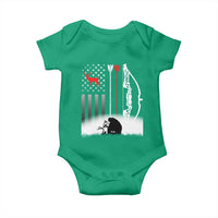Bow Deer Hunting Baby Onesie American Flag Hunter Gift - Wonder Print Shop