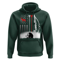 Bow Deer Hunting Hoodie American Flag Hunter Gift - Wonder Print Shop