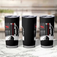 Bow Deer Hunting Tumbler Cup American Flag Hunter Gift