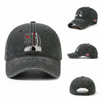 Bow Deer Hunting Washed Cotton Baseball Cap American Flag Hunter Gift