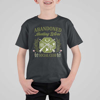 Funny Hunter Wife T Shirt For Kid Abandoned Hunting Wives Social Club - Wonder Print Shop