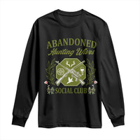 Funny Hunter Wife Long Sleeve Shirt Abandoned Hunting Wives Social Club - Wonder Print Shop