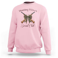 Funny Hunter Wife Sweatshirt Hunting Wives Social Club - Wonder Print Shop