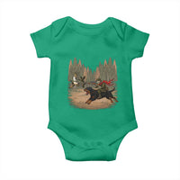 Funny Skeleton Riding Labrador Hunting Baby Onesie Gift For Hunter - Wonder Print Shop