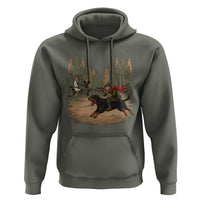 Funny Skeleton Riding Labrador Hunting Hoodie Gift For Hunter - Wonder Print Shop
