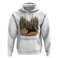 Funny Skeleton Riding Labrador Hunting Hoodie Gift For Hunter - Wonder Print Shop