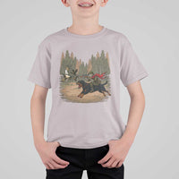 Funny Skeleton Riding Labrador Hunting T Shirt For Kid Gift For Hunter - Wonder Print Shop