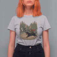 Funny Skeleton Riding Labrador Hunting T Shirt For Women Gift For Hunter - Wonder Print Shop