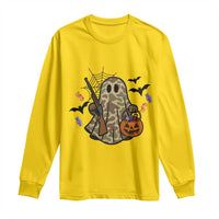 Funny Camo Hunter Halloween Ghost Costume Long Sleeve Shirt - Wonder Print Shop